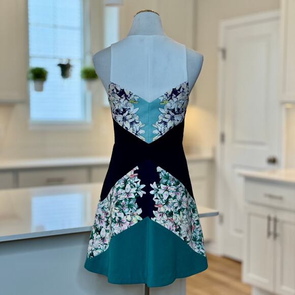 BCBGMaxAzria | Alaina Colorblock Sleeveless Dress - Picture 4 of 6